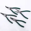 Pinzas para Anillos de Retención (Clip de Resorte) Transfronterizas, Pinzas para Anillos de Retención, Cardán de Tarjeta Externa e Interna, Instalación y Extracción en Agujero, Pinzas para Anillos de Retención de Eje de Sujeción