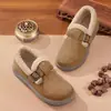 Zapatos de invierno para mujer, forrados de polar, gruesos, cómodos y cálidos, nuevo estilo 2026, ligeros, antideslizantes, de suela suave y esponjosos
