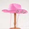 Nuevo Sombrero de Vaquero Occidental con Decoración de Calaveras Estilo Europeo y Americano para Hombres, Sombrero de Sol de Moda Y2K para Mujeres, Sombrero Panamá