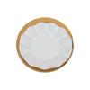 Plato Americano Encaje Plato Plástico KTV Plato Redondo Plato para Incienso Melamina Imitación Porcelana Vajilla Clara Barra Hielo Raspado Plato Blanco Espeso