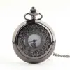 Reloj Hueco Vintage en Stock con Movimiento de Moda, Reloj Colgante de Collar, Reloj de Cuarzo Joya, Reloj de Bolsillo Grande Dorado con Tapa abatible