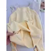 Tricô Multicolor com Gola Alta Pequena para Mulheres, Peça Única Aconchegante com Forro de Lã, Tricô de Manga Longa para Base Outono e Inverno