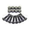 Hardware para monopatín de cuatro ruedas 25 mm clavo de placa dorado negro 1 pulgada soporte clavo de puente doble rocker placa de perforación terrestre clavo roscado