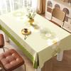 Toalha de Mesa PU Estampada Amiga da Pele Impermeável e à Prova de Óleo Sem Lavagem Toalha de Mesa de Luxo Acessível Sala de Estar Mesa de Centro Tecido com Tecnologia Tripla Prova Cobertura