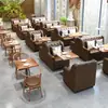 Bancas de restaurante, local de fideos, mesas y sillas de restaurante de comida rápida, uso comercial para restaurantes de hot pot, cafeterías, bares y juegos de sofás para salas de estar