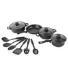 Conjunto de Panelas de Treze Peças Mais Vendido, Conjunto de Panelas de Quatro Peças, Espátula, Panela de Sopa Antiaderente, Leiteira, Frigideira, Conjunto de Panelas com Várias Peças