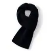 Bufanda nueva de otoño e invierno: 100% cachemira pura, cálido, estilo mujer, tejido, color liso, diseño liso, con perforaciones para ventilación, a prueba de viento y cómodo de llevar