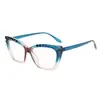 Gafas de Moda TR Estilo Nuevo para Mujer Marco Grande Gafas de Protección para Ojos Marco Facial Plano Adelgazante Plano Luz Azul Anti con Marco para Miopía