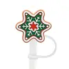 Tampa de palito de Natal personalizada transfronteiriça, capa de palito removível de silicone macio de desenho animado, plugue à prova de poeira, tampa de palito de silicone