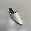 Nuevos Mocasines de Punta Baja de Cuero Suave para Mujer, Zapatillas Cerradas de Punta para Exteriores, Modelo 2026