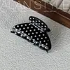 Pinza de garra de acetato estilo coreano Alan, tamaño mediano clásico, para peinados semi-recogidos, accesorio para el cabello tipo pinza de tiburón elegante y exquisito para la parte trasera de la cabeza