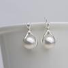 Estilo Europeo y Americano Original Joyería de Plata Forma de Gota Perla Pendientes Sencillos y Elegantes para Mujer Estilo Minimalista de Nicho
