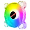 Ventilador de refrigeración RGB ligero de 12 cm para computadora de escritorio, LED con cambio de color mágico, doble apertura, silencioso, ARGB