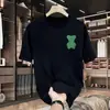 Camiseta de algodón talla grande para hombre con barriga de cerveza de 300 kg, tendencia masculina, talla extra grande, hermano gordo, camiseta cómoda, holgada, de manga corta