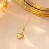 Collar de Acero de Titanio Nuevo de Lujo Ligero para Mujer Explosivo Nicho Japonés y Coreano Simple Geométrico Elegante Versátil Color Libre Cadena para Clavícula