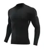 Traje de entrenamiento de secado rápido para deportes al aire libre transfronterizo nuevo, conjunto casual de manga larga, capa base térmica para entrenamiento de carrera