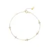 Pulsera de Plata de Ley S925 Chapada en Oro de 18K Cielo Estrellado para Mujer, Diseño de Nicho, Estilo Ins, Sensación de Alta Gama, Joyería Versátil para el Día a Día