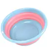 Lavabo plegable para viajes, cuenca plegable portátil para pesca al aire libre, lavabo para uso en dormitorio del hogar, lavabo plegable