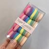 Cuerda elástica para el cabello de alta calidad para mujer, banda de goma de color en caja, anillo de toalla para mujer, cuerda para el cabello duradera, banda de goma básica sin costuras
