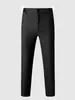 Atacado Transfronteiriço Verão Finos Calças Masculinas Tendência Seda Gelada Caimento Casual Calças Longas Masculinas Slim Cropped Calças Sociais