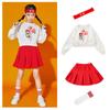 Roupas de apresentação de líderes de torcida infantil, roupas de cerimônia de abertura de jogos da escola primária, apresentação de dança do jardim de infância, terno da moda nacional
