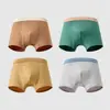 Cueca Boxer Dingmi Urso 100% Algodão Série de Cores Morandi, Classe A, Versátil, Não Aperta, Respirável, Absorvente de Suor, Antibacteriana, Macia e Amiga da Pele
