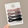 Pinza de pico de pato para maquillaje de moda estilo coreano, básico y simple, alto valor estético, pinza lateral, no deja marca, nuevo modelo 2026, pinza para el cabello elegante