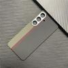 Aplicable a la funda para teléfono móvil Samsung S24 Kevlar con succión magnética Samsung S24 + funda protectora para teléfono móvil carcasa rígida con todo incluido marco de metal