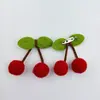 Bola de Pelo Pinza de Cereza Lazo Tela tamaño pequeño Bola de Mirto Niña Linda Pinza de una Palabra Flequillo de Princesa Accesorios para el Cabello