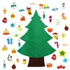 Árbol de Navidad de Fieltro Transfronterizo DIY Educativo para Niños Decoración Navideña Hecha a Mano Árbol de Navidad de Fieltro Decoración Festiva Adornos para Colgar