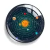 Ocho Planetas de Fabricante Tierra Júpiter Luna Tiempo Piedra Preciosa Vidrio Parche Llavero Joyería Magnético Imán para Refrigerador