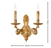 Luminária de parede retrô estilo europeu toda em cobre Lâmpada frontal para espelho de corredor de vila Iluminação decorativa para parede de fundo de sala de estar, sala de jantar, quarto Lâmpadas