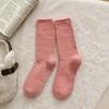 Calcetines de Terciopelo de Visón de Color Sólido para Mujer, Calcetines de Media Caña, Otoño e Invierno, Forrados de Felpa, Gruesos, Calcetines para Piso de Casa, Calcetines de Dormir de Felpa de Luna