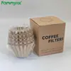 155/45 Material Japonés Tazón Forma Taza para Pastel Papel Filtro Filtro de Origami Forma de Flor Corrugada Papel Filtro para Café de Preparación Manual