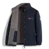 Comercio Exterior Transfronterizo Moda Chaqueta Casual de Terciopelo Doble Cara para Hombre Otoño e Invierno Chaqueta Cálida de Terciopelo con Cuello Alto Top Versátil