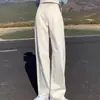 Calça Jeans Reta Cáqui Feminina Tendência Versátil Primavera Solta Cintura Alta Emagrecimento Comprimento Estreito Perna Larga