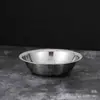 Balde de quintal de aço inoxidável tigela de sopa multiuso bacia para ovos não magnética espessada tigela para animais de estimação tigela de cozinha de restaurante outlet de fábrica