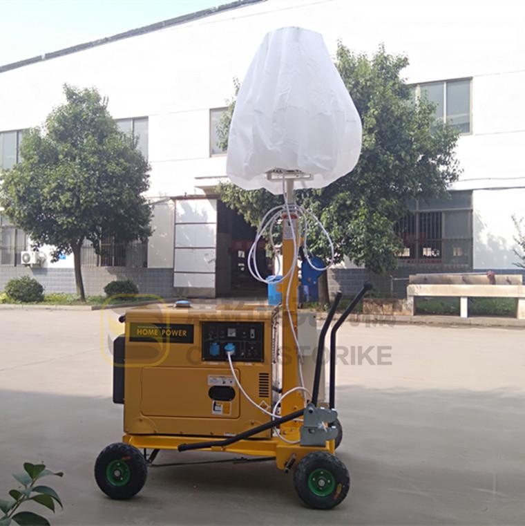 升降高度4米5米6米7米移动式加班照明车夜间小物件看见球形照明车