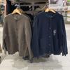 Casaco de Lã Outono/Inverno Roupas Masculinas Femininas Casuais Soltos Espessados Gola Redonda Cardigan de Tricô Mangas Longas Suéter SY451604