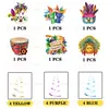 Colgante espiral de Carnaval de Brasil adorno colgante de PVC Carnaval de Brasil colgante colgante decoración de fiesta navideña suministros