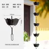 Corrente de Chuva Roxa para Exterior Calha de Pátio Chinês Trava de Beiral Corrente Guia de Água Calha de Templo Calha de Drenagem Corrente de Chuva Outro