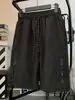 Shorts Esportivos com Zíper Masculino de Verão Finos Largos Retos Casuais Calças de Marca Tendência Americana de Secagem Rápida Calças Capri Tendência