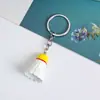 Chaveiro Pingente de Badminton Artificial de Resina DIY Pingente de Bolsa Futebol Basquete Chaveiro Esportivo Pequeno Presente