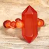 Anillos Apilables de Columna Hexagonal de Amatista para Mujer, Anillos de Pareja con Cuentas de Piedra Natural de Gama Alta de Nicho, Joyería Europea y Americana