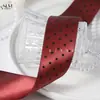 Cinta de poliéster con puntos, cinta de lunares brillantes de una sola cara, accesorios para el cabello DIY para niños, material para moños, caja de regalo, bolsa para envolver ramos