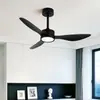 Luz de Ventilador de Teto Simples Retrô Novo Estilo, Luz de Ventilador para Sala de Estar, Luz para Sala de Jantar, Ventilador Integrado Silencioso para Quarto, Luz de Ventilador de Teto de Frequência Variável