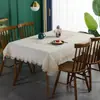 Mantel Navideño Impermeable y a Prueba de Aceite, Lujo Ligero, Tela Bordada de Poliéster de Alta Gama, Mantel y Mantel de Comedor con Encaje para Uso en Hotel y Hogar