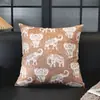 Almohada Decorativa de Lujo Ligero Americano Color Té con Leche Jacquard de Terciopelo de Alta Calidad Cubierta para Cojín de Respaldo de Sofá, Sala de Estar, Mesita de Noche Estilo Moderno de Mediados de Siglo