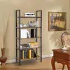 Estantería de cocina combinada de acero y madera multiusos, estante de almacenamiento de microondas de pie, estante para ollas, organizador de almacenamiento para el hogar, estantería