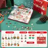 Árbol de Navidad 2025 Caja de Regalo de Cuentas Poke Pulsera de Cuentas Diversión para Perforar Agujeros Caja Ciega Navideña para Niñas Juguete de Regalo de Cumpleaños